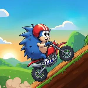 Blue Hedgehog Hill Dash Ride
